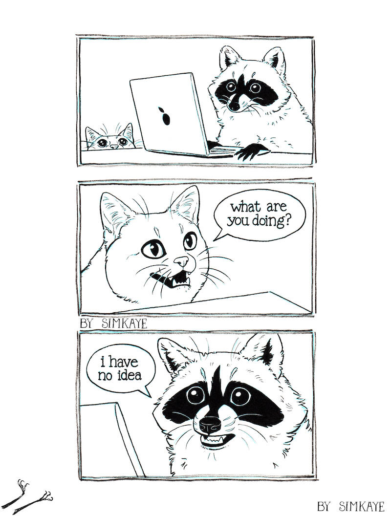 Raccoon Comic #194. Work